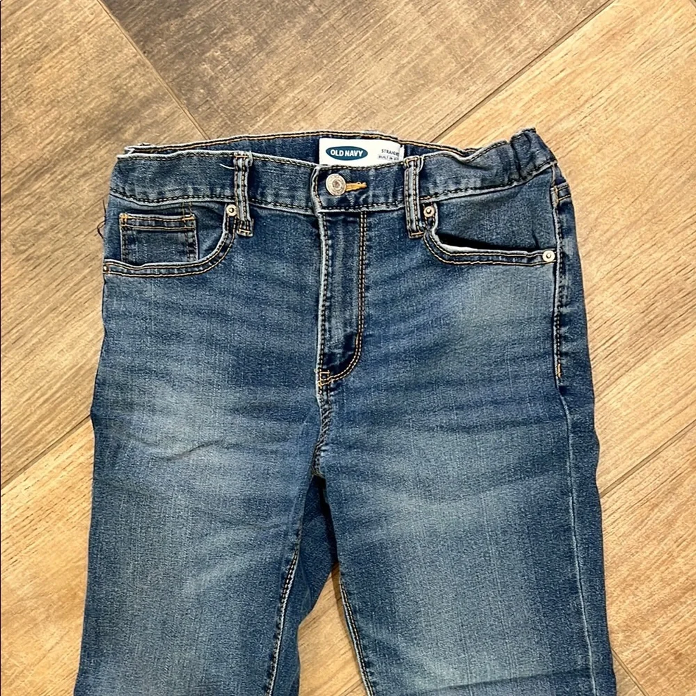 Old Navy Blue Straight-Leg Jeans Medium Weight